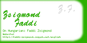 zsigmond faddi business card